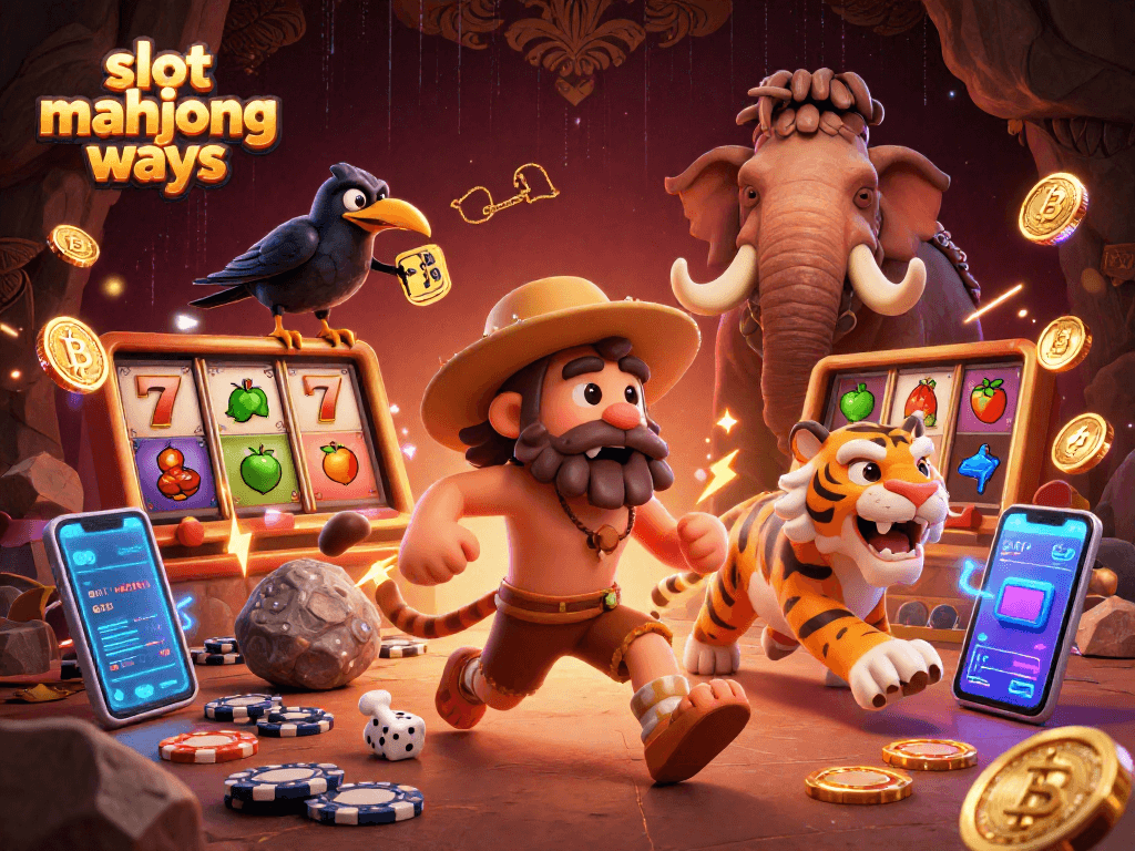 Experience thrilling gameplay with slot mahjong ways in an electrifying casino illustration, featuring unique characters and vibrant elements.