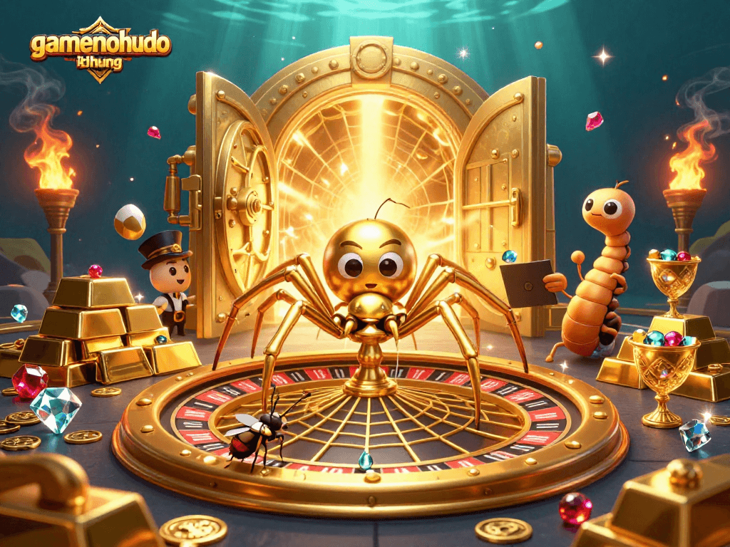 Bet and spin big with gamenohudoithuong in this thrilling roulette wheel scene.