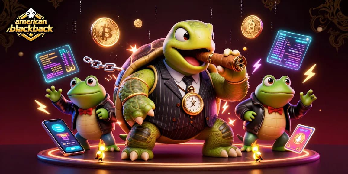 Experience immersive american-blackjack gameplay with unique characters in a vibrant casino setting.
