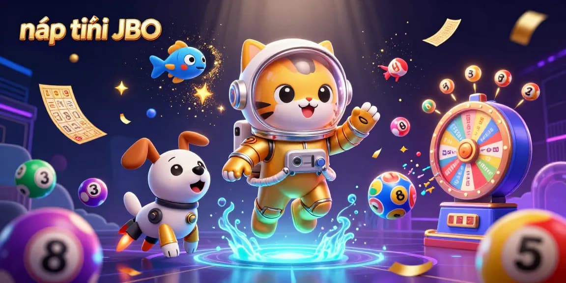 Engage in nạp tiền JBO transactions with vibrant alien-themed illustrations showcasing lottery elements.