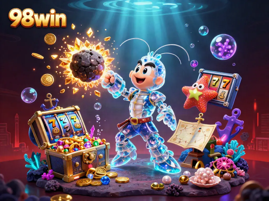 Experience the excitement of 98win as a galactic samurai battles for riches in an explosive gambling realm.