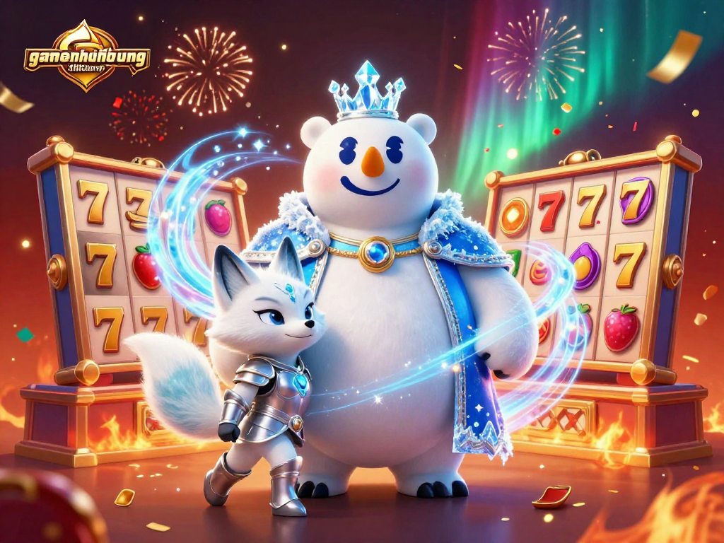 Spin and win with gamenohudoithuong's exciting jackpot illustration featuring vibrant casino elements