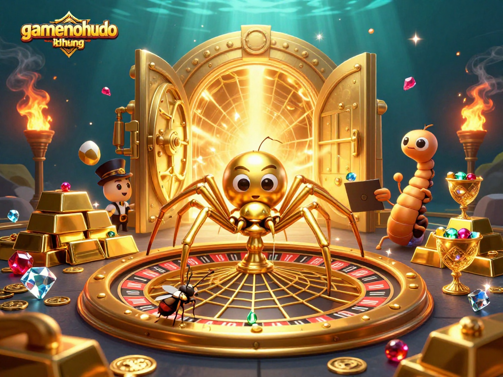 Bet and spin big with gamenohudoithuong in this thrilling roulette wheel scene.
