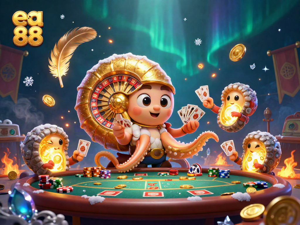 Experience exciting gameplay at ea 88 with the glowing nautilus dealer and thrilling poker action.