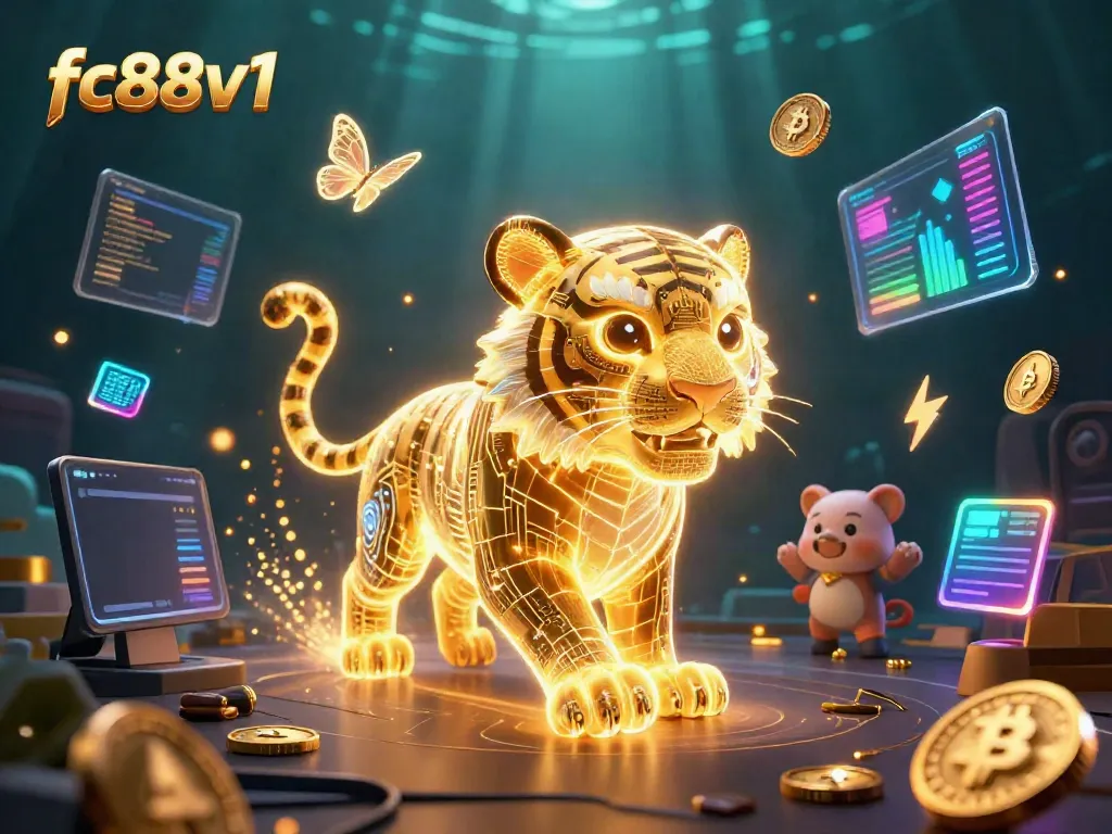 Experience the thrill of fc88v1 with golden tiger energy in a vibrant online casino scene.