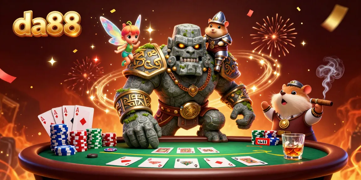 Feel the thrill with da88 as players dive into an immersive poker battle.