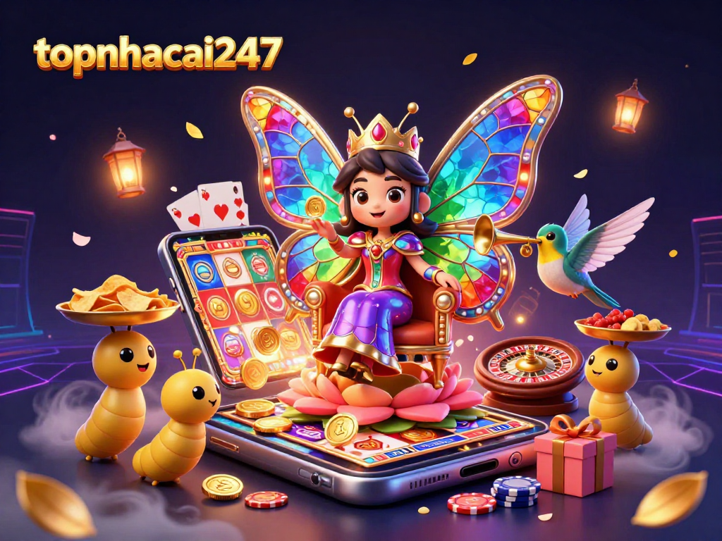Engage with exciting topnhacai247 gaming action featuring vibrant casino elements and thrilling characters.
