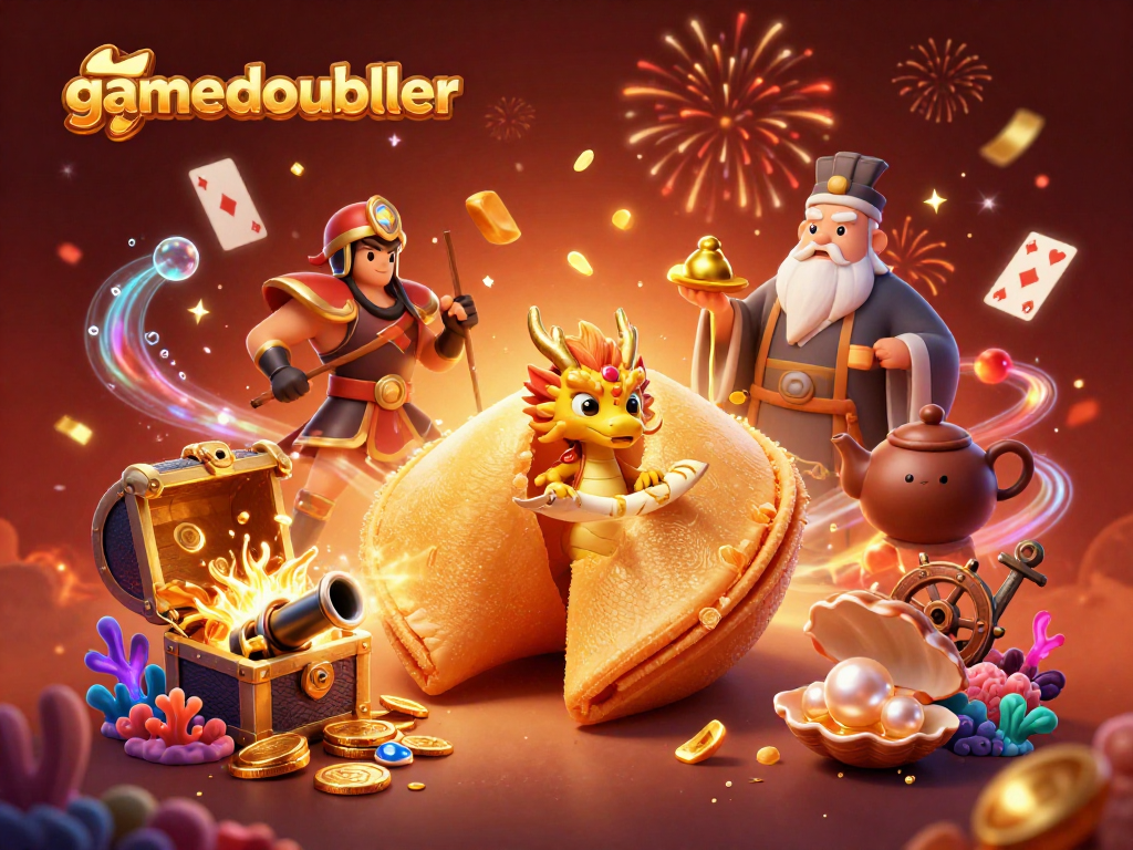 Experience gaming thrills with gamedoubler and a golden fortune in this dynamic casino scene.