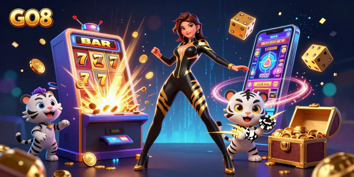 Engage with thrilling GO8 gaming experiences featuring dynamic slots and vibrant casino visuals.