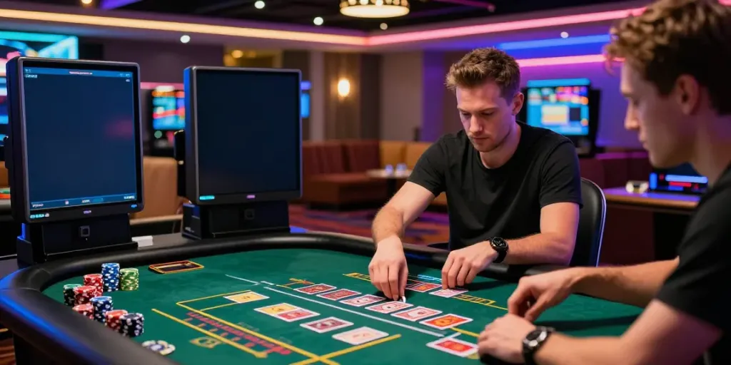 Player enjoying a thrilling fc88 online gaming experience at a modern virtual casino.