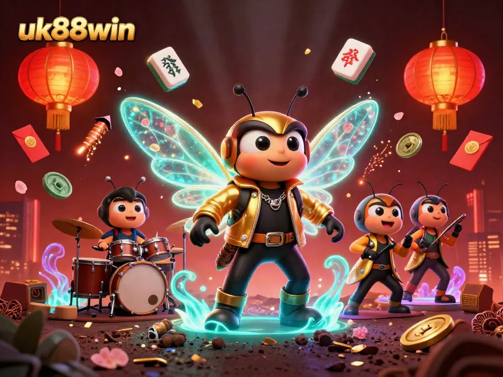 Experience thrilling gameplay with uk88win in a vibrant, animated casino atmosphere.