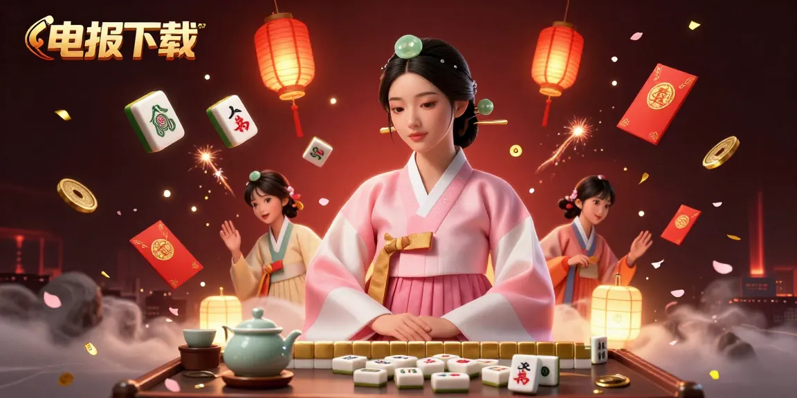 与电报下载进行电动游戏，优雅的亚洲女性与惊艳的3D元素优雅互动。