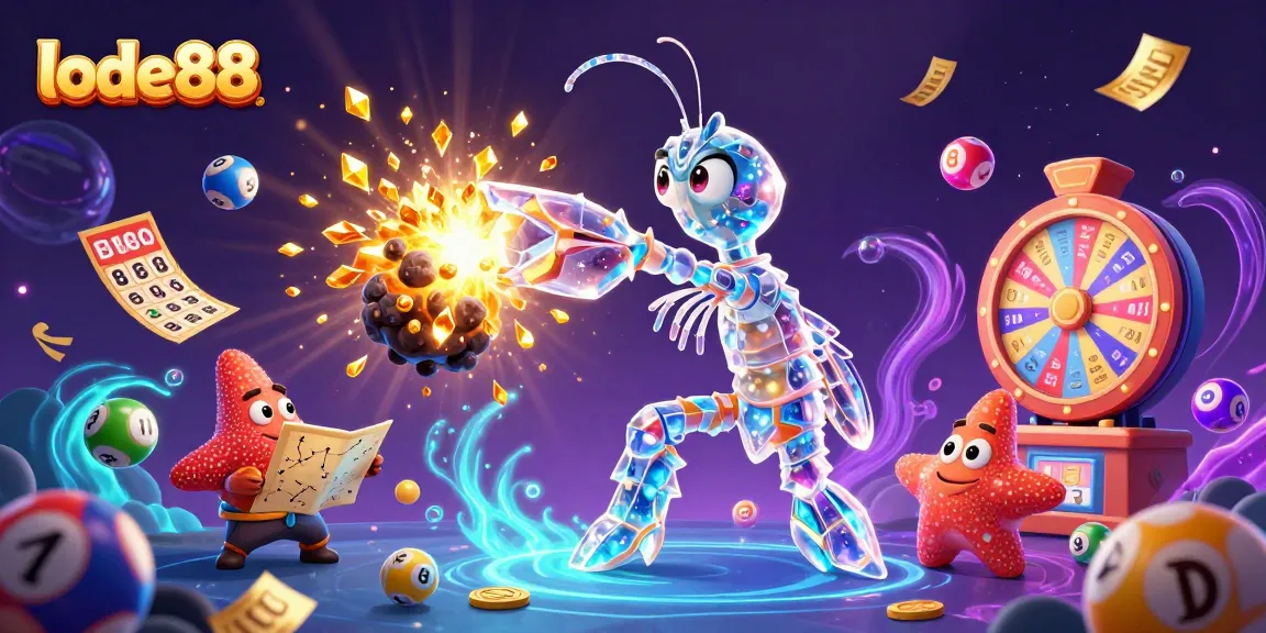 Experience thrilling gameplay with lode88 as the galactic samurai mantis shrimp bursts through an asteroid!