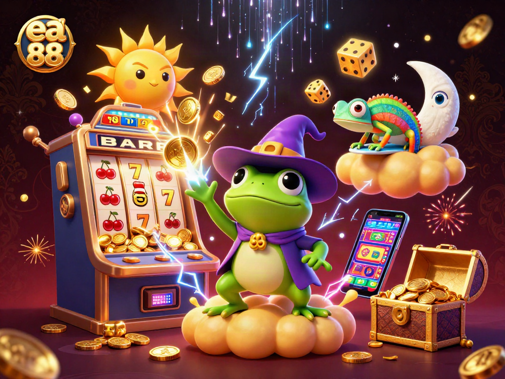 Experience thrilling gameplay with ea 88 as magical characters conjure jackpots and treasures.