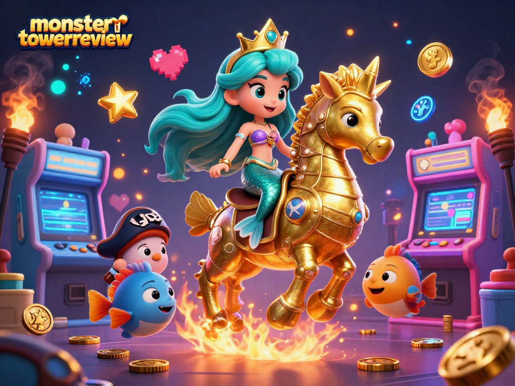 Engage in gameplay strategies with monstertowerreview, exploring vibrant underwater casino elements and colorful characters.
