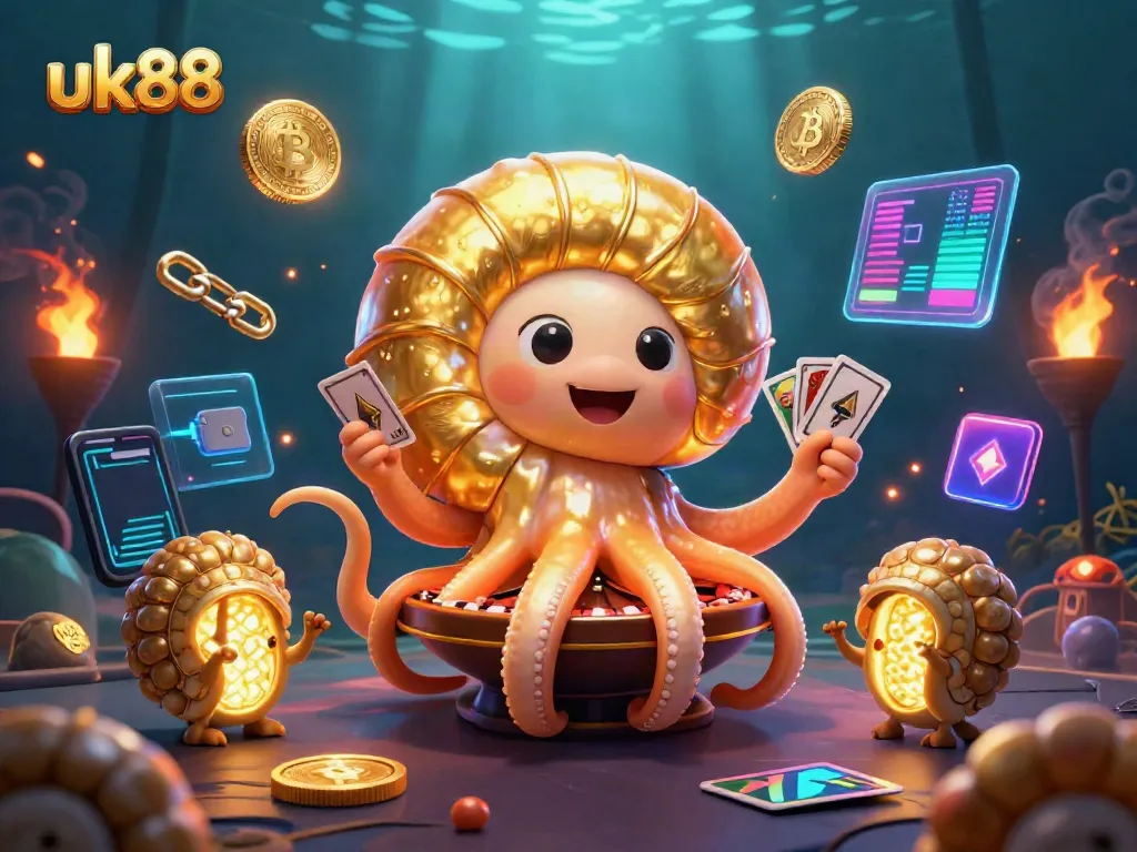 Engage with exciting games at uk88 featuring a captivating 3D casino scene.