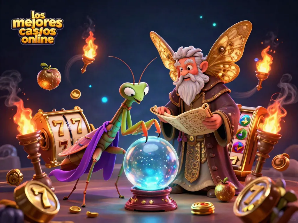 Explora los mejores casinos online con la suerte de la mantis adivina y símbolos de tragamonedas
