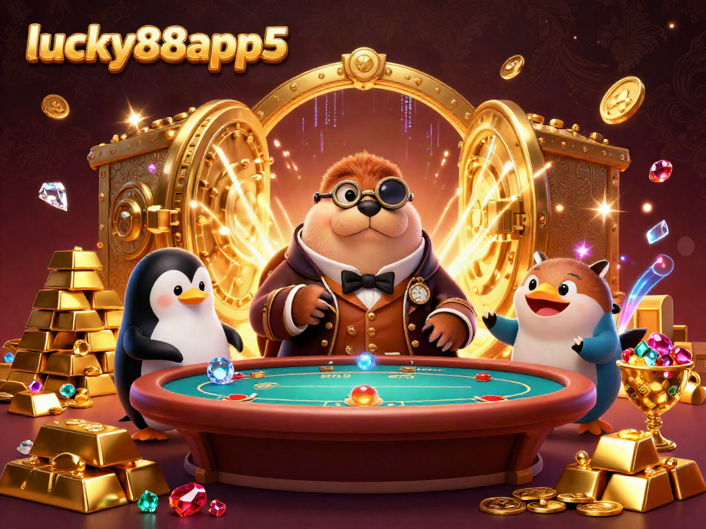 Join the poker action in luxury with lucky88app5's stylish 3D digital casino scene.