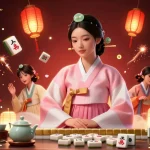 与电报下载进行电动游戏，优雅的亚洲女性与惊艳的3D元素优雅互动。