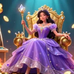 Play slots at MM88 while enjoying a fantasy royal scene with gems and gold treasures.