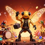 Experience thrilling games at 123B with colorful animated characters in a vibrant casino scene.