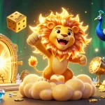 Engage with Oxbet's casino experience through vibrant 3D art featuring golden treasures and lively characters.