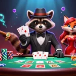 sv88 players enjoying a lively poker night showdown with vibrant characters.