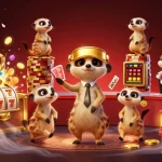 Experience the excitement of gaming at trang chủ 33win with engaging meerkat characters in a vibrant casino.