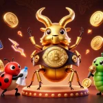 Engage with Sunwin's thrilling slots action featuring colorful characters in a dynamic casino scene.